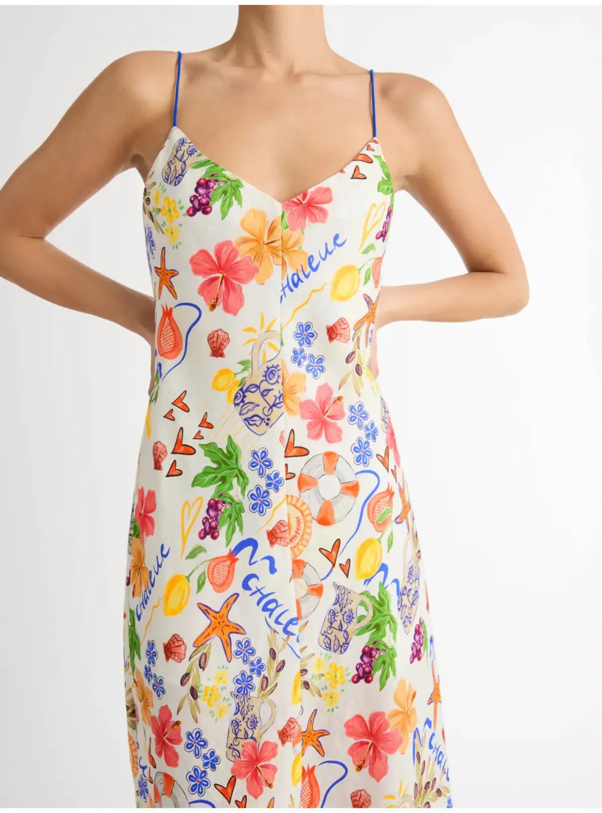 Sheike Summer Amour Linen Dress in Print Size AU 14 photo 2