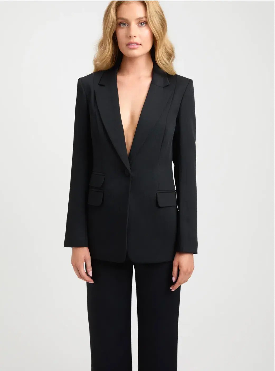 Kookai Oyster Pocket Blazer Black Size 8 photo 2