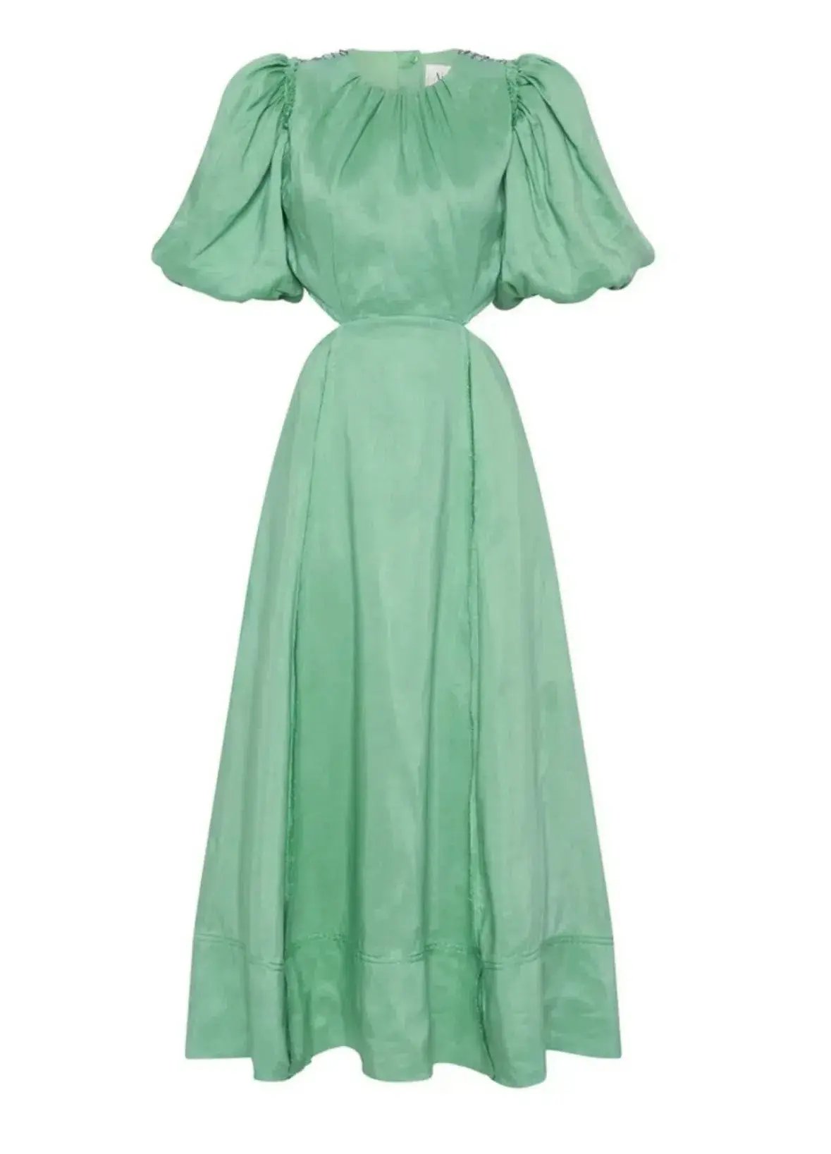 Aje Relic Beaded Mini Dress Green Size 10 photo 4