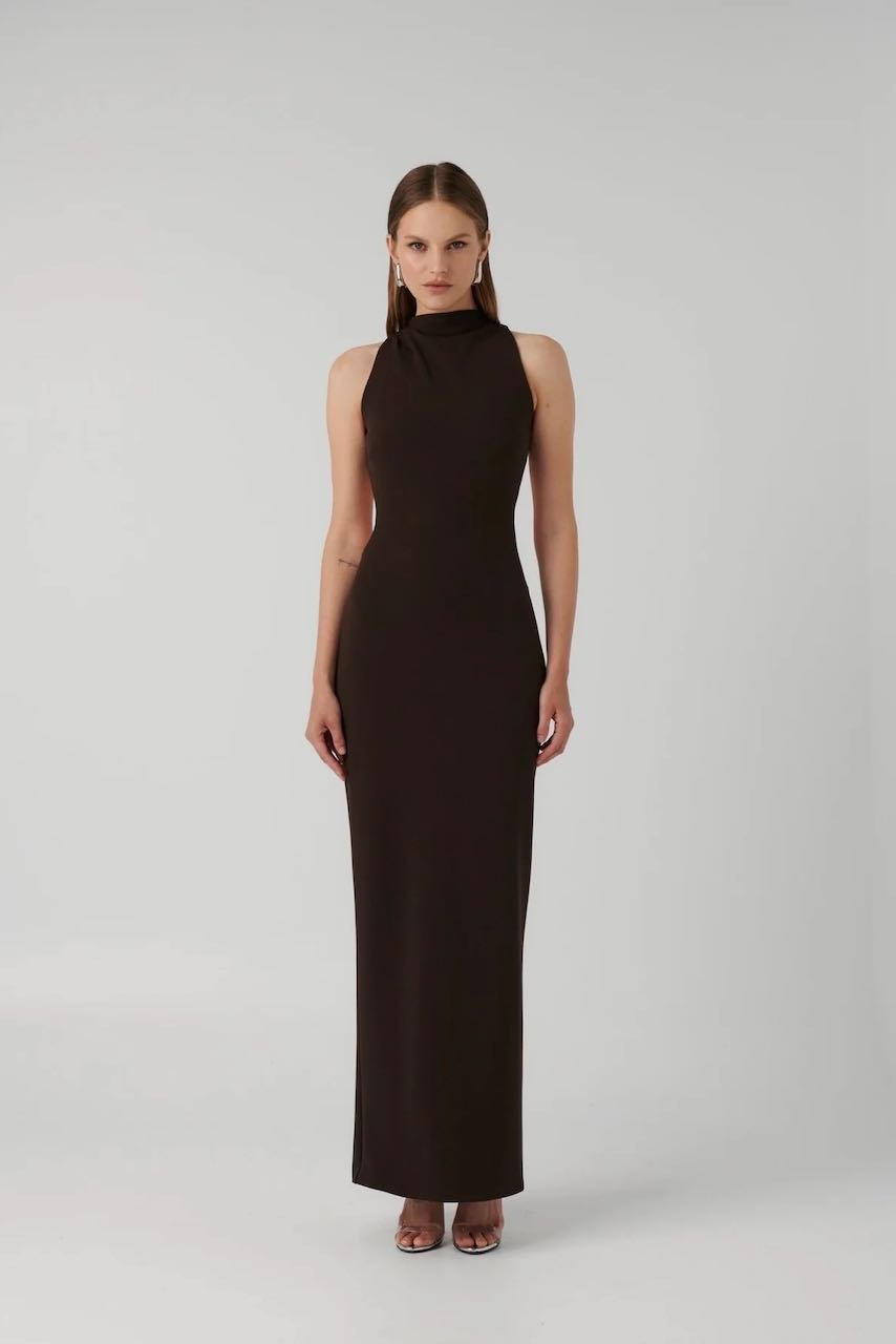 Effie Kats Ambre Gown - Coffee photo 3