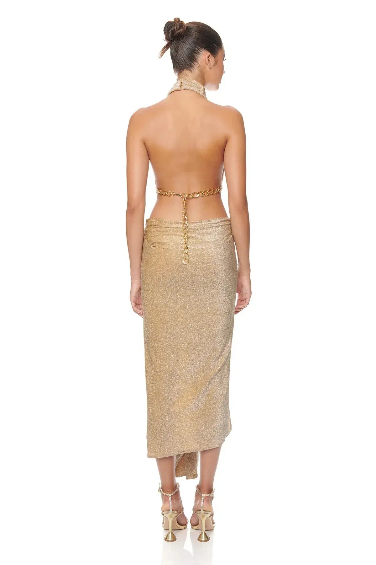 Eliya The Label Aphrodite Dress Gold Size 14 photo 2