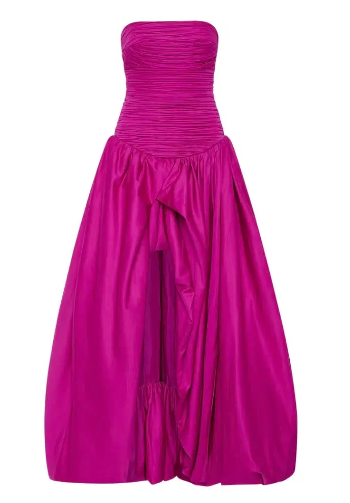 Aje Violette Bubble Hem Maxi Dress Fuschia Pink Size 4 photo 3