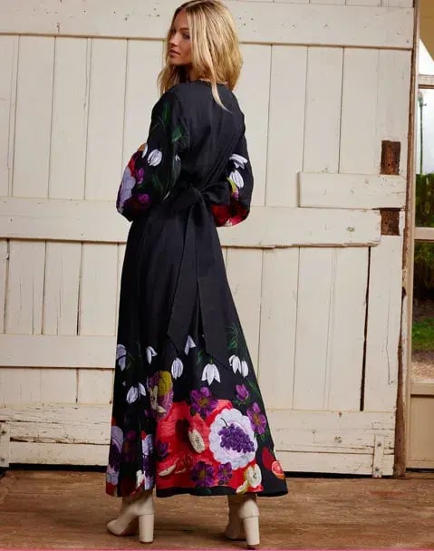Binny  The Laden Table  Maxi Dress Print Size 14 photo 3