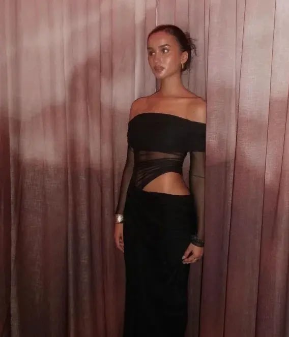Benni Yasmin Off Shoulder Maxi Dress photo 3