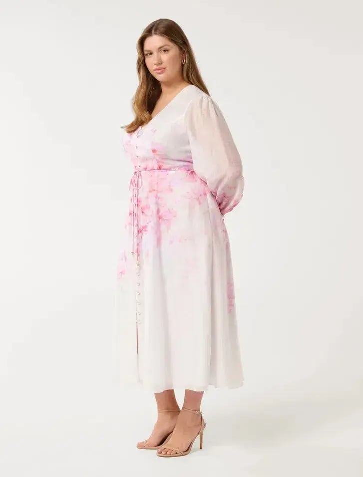 Forever New Kahlani Curve Long Sleeve Midi Dress size 16 photo 2