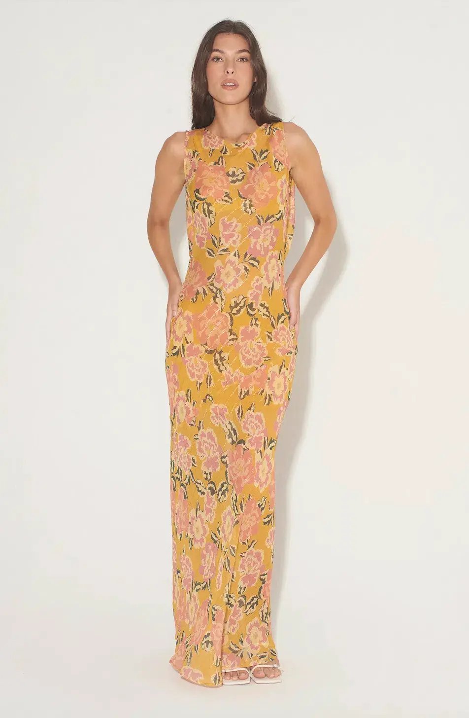 Hansen & Gretel Emmery Maxi Dress Honey Floral Size L / AU 12 photo 5