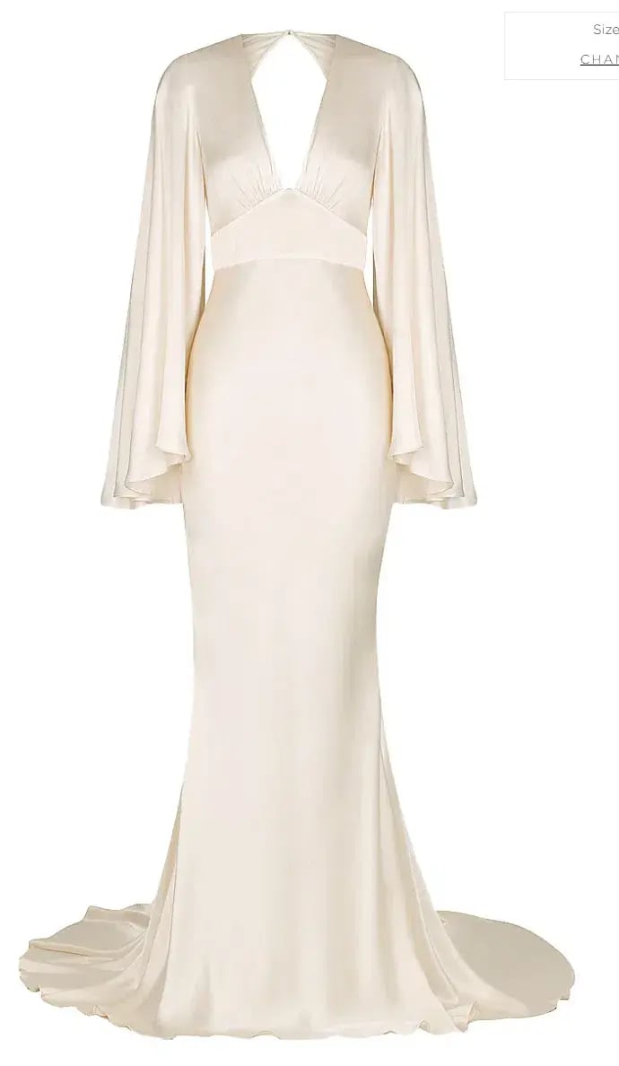 Shona Joy La Lune Backless Maxi Ivory Size AU 10 photo 5