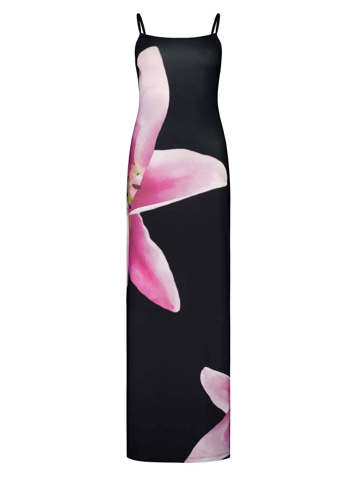 WITH HARPER LU SLIP DRESS - BLACK LILY FLORAL photo 8