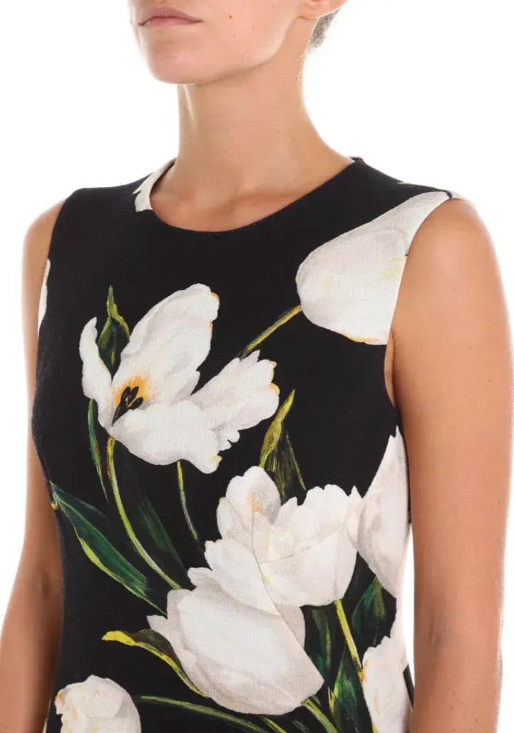Dolce & Gabbana Tulip Print Dress Size 8 photo 2