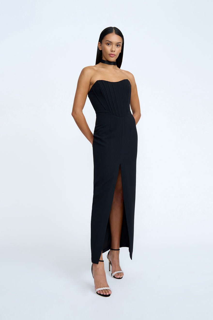 By Johnny Delphine Strapless Corset Dress photo 4