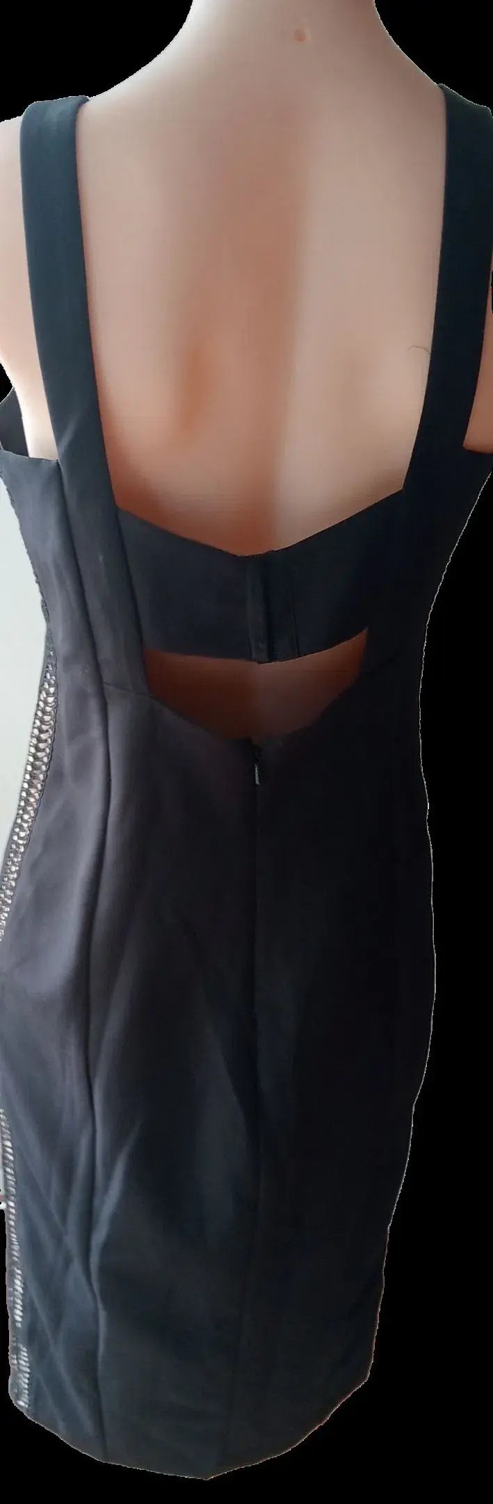 Bardot Bodycon Midi Dress Black Size 12 photo 7