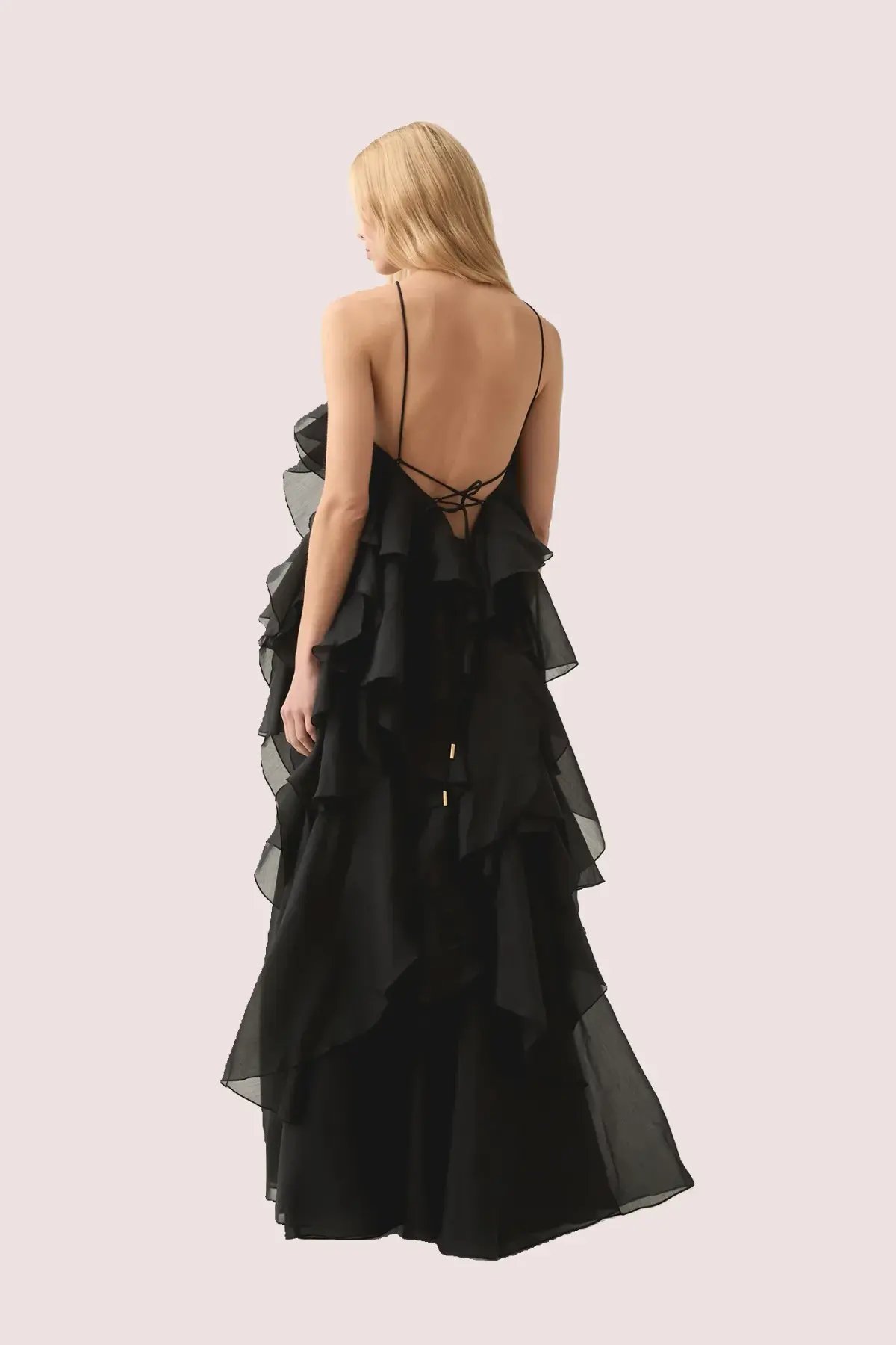 Aje Pandorea Black Maxi Dress Size 10 photo 2