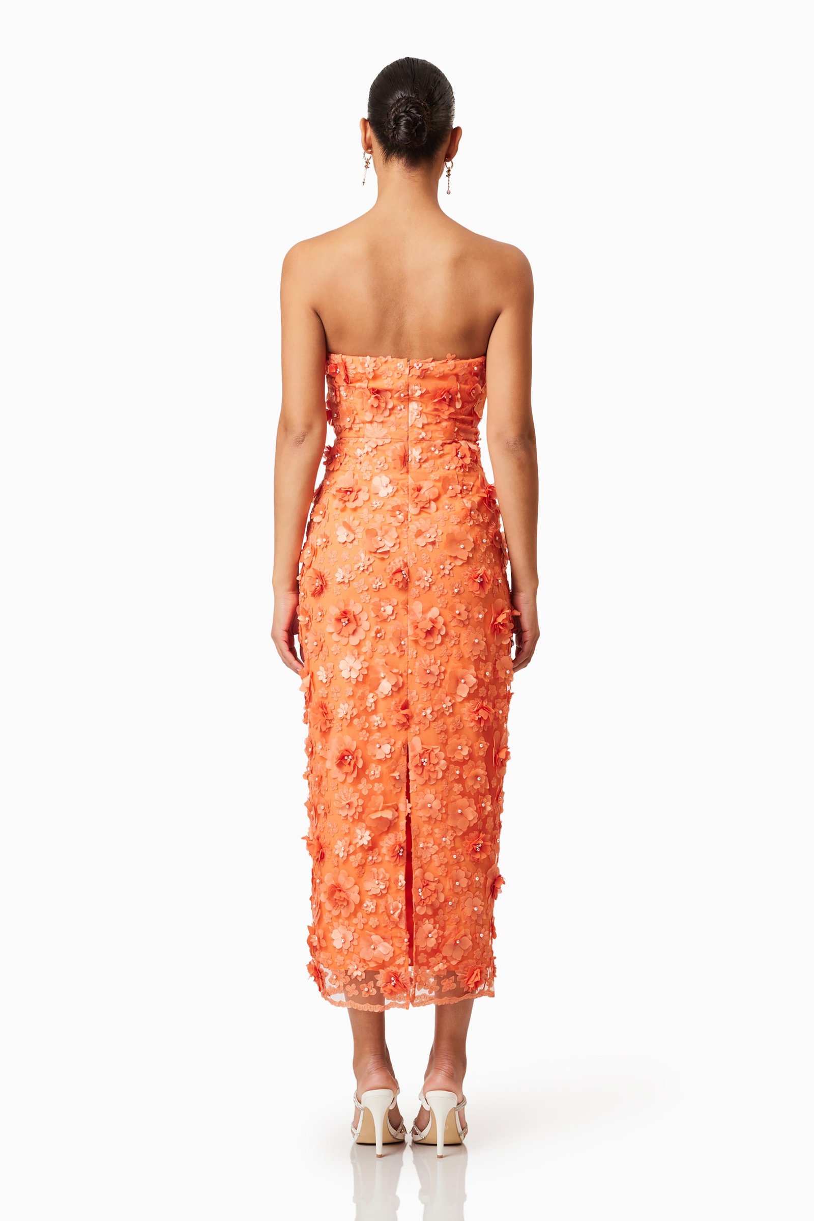ELLIATT BLUEBELL MIDI DRESS - ORANGE photo 4