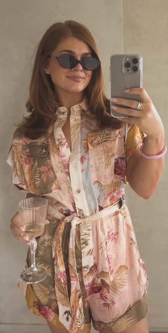 Zimmermann Ascension Cuffed Playsuit Size 1 photo 5