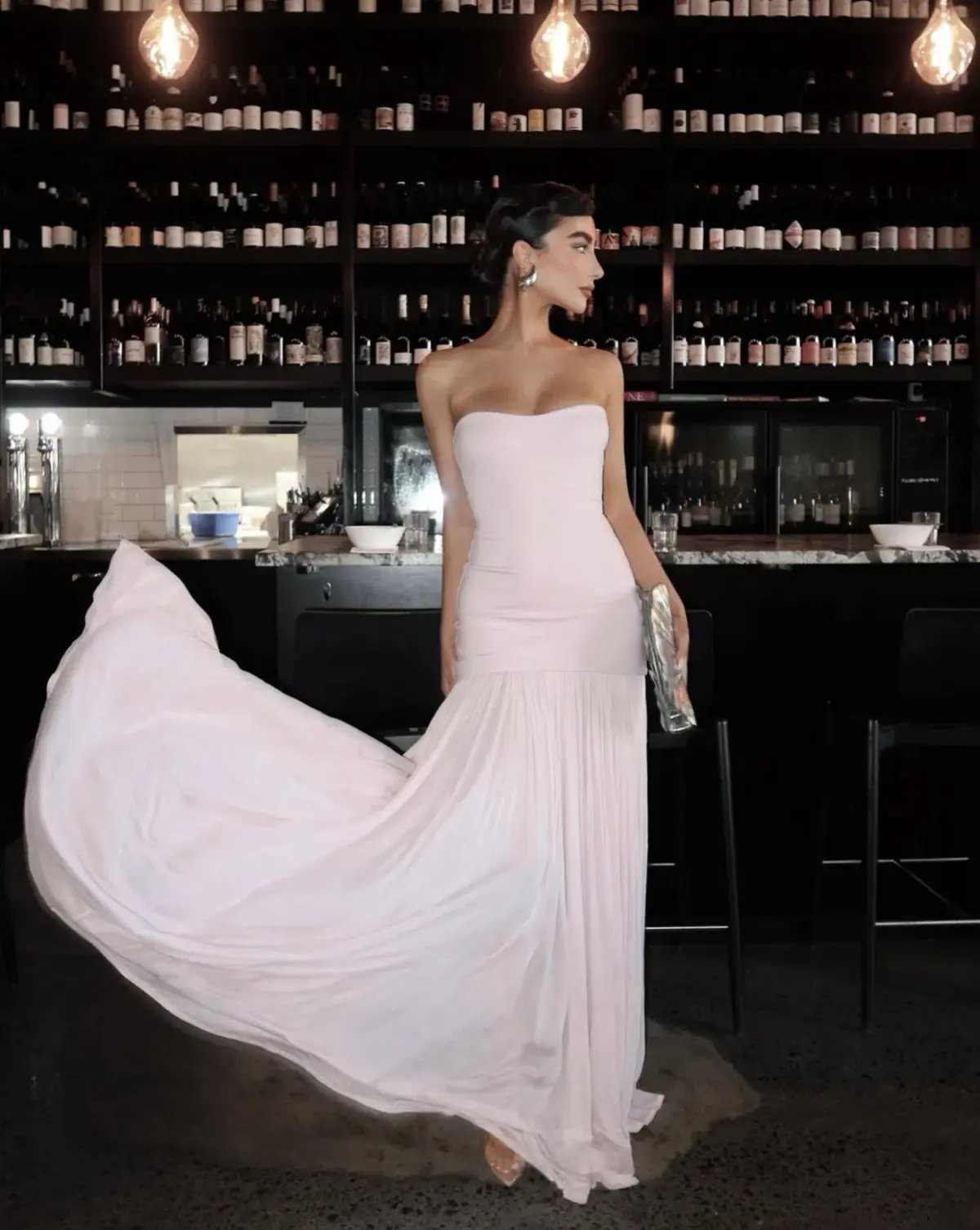 Helsa The Naomi Dress Barely Pink Size S / AU 8 photo 7