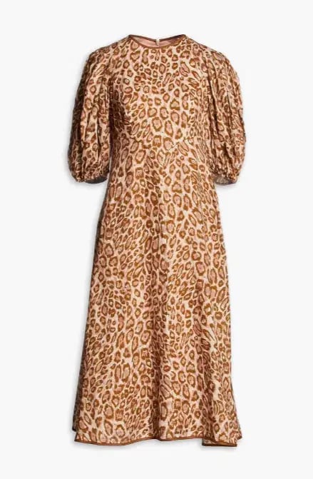 Zimmermann Concert Day Midi Dress Leopard Print Size 1 / Au 10 photo 3