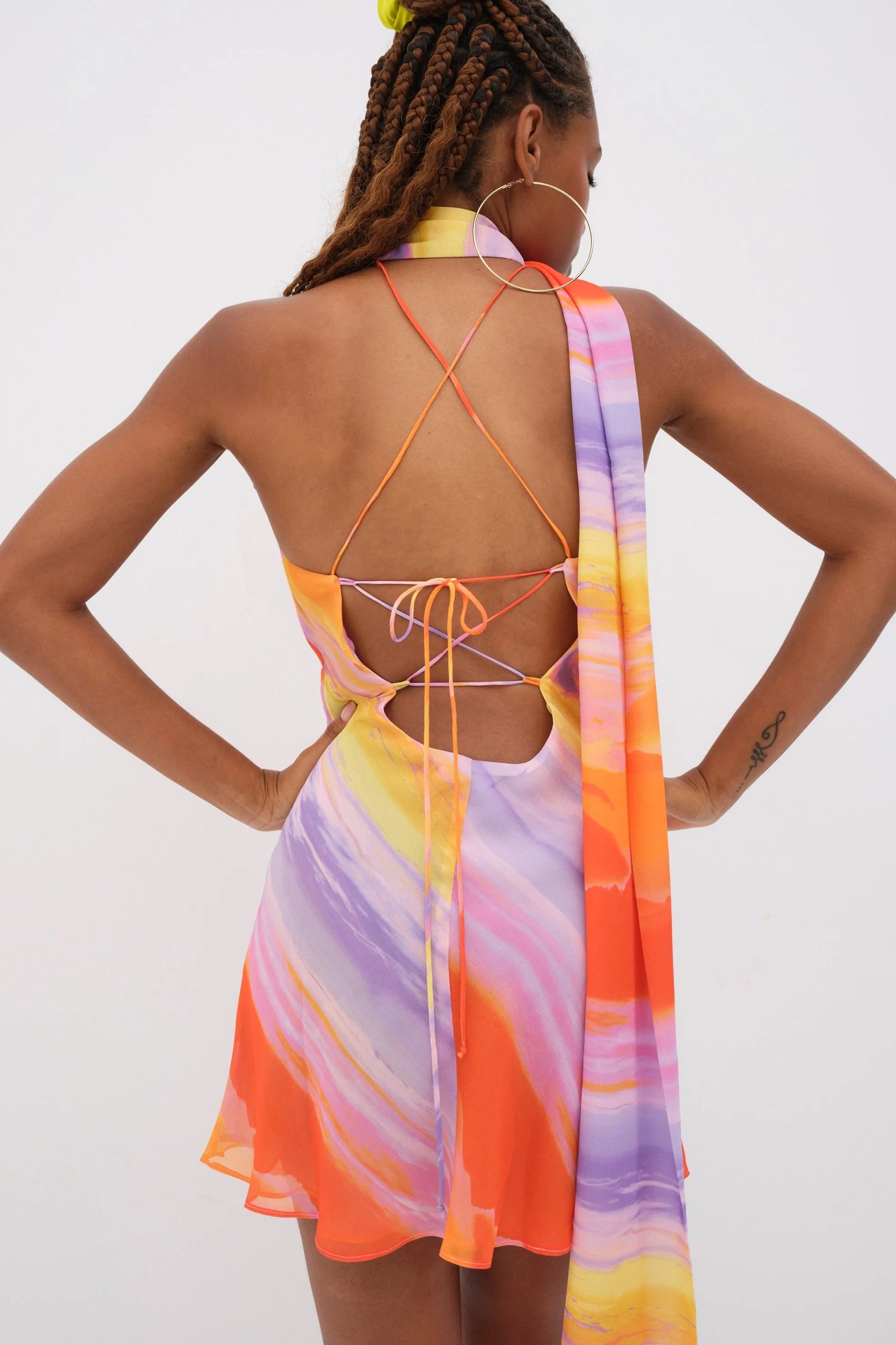 FOR LOVE & LEMONS SUNNY MINI DRESS - MULTI photo 5