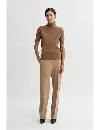 Willow Sui Wool Cashmere Short-Sleeve Polo Knit photo 5