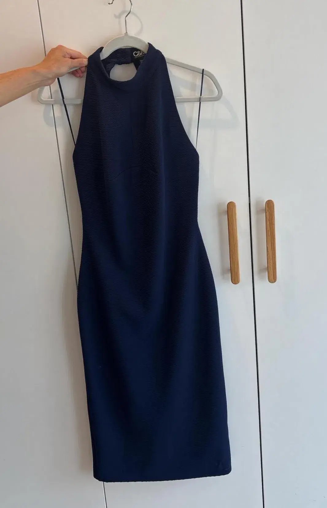 Camilla and Marc Backless Mini Dress Navy Size 10 photo 3