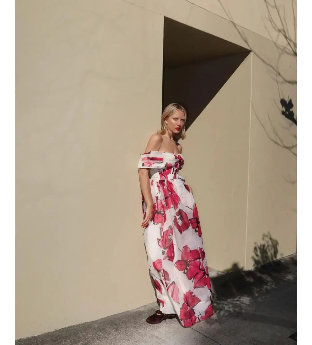 Aje Cordelia Corseted Maxi Dress Falling Florals Size AU 10 photo 3