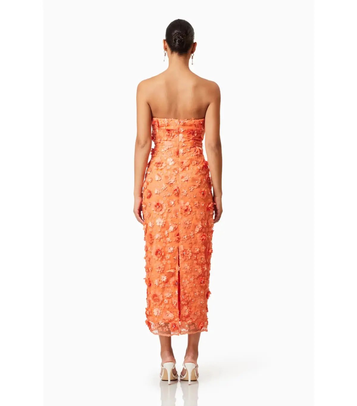 Elliatt Bluebell Midi Dress Orange Size M / AU 10 photo 3