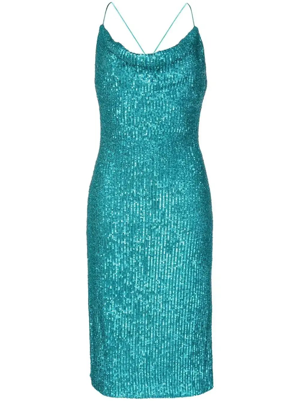 Rebecca Vallance Missing Hours Midi Dress Blue Size 12 photo 4