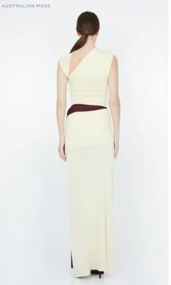 Bec and Bridge Greta Twist Maxi Dress in Butter AU 10 photo 3