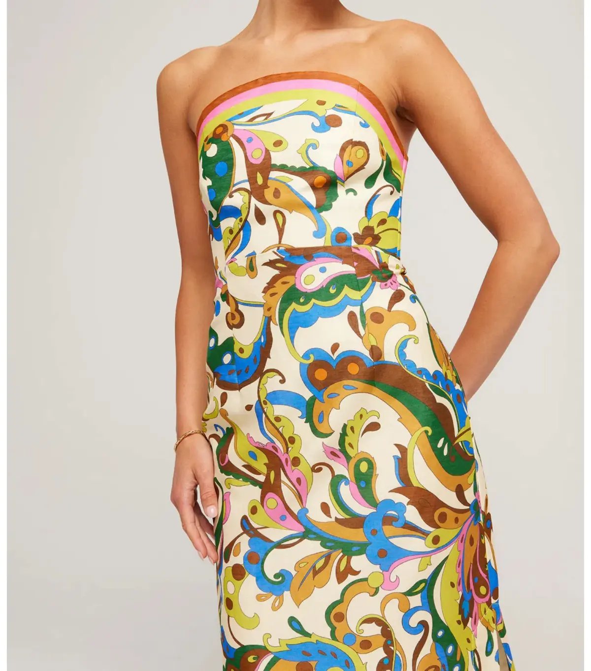 Alemais Ozma Strapless Dress Multi Size AU 6 photo 2
