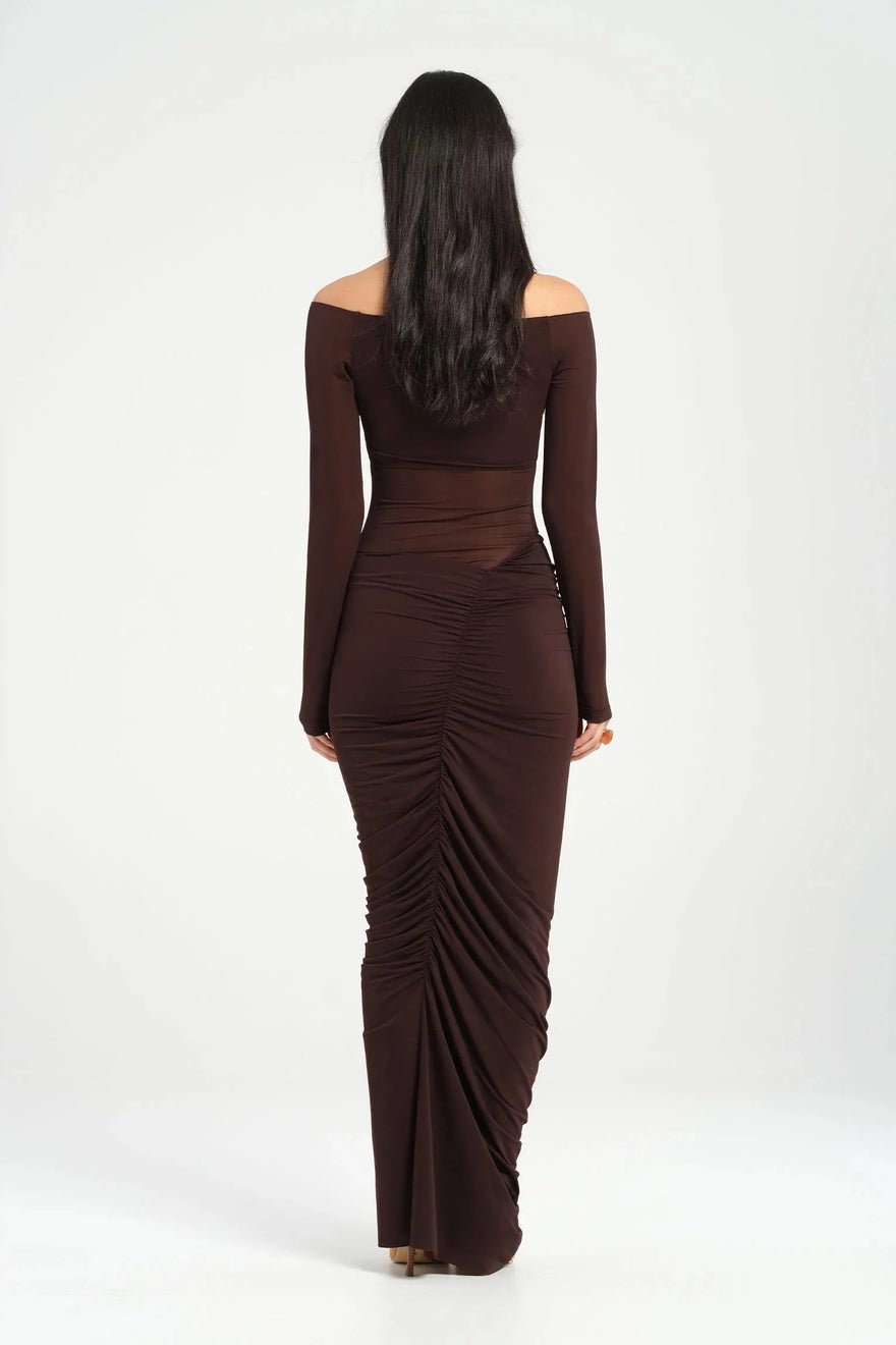 Benni Wilma Maxi Dress - Chocolate photo 3