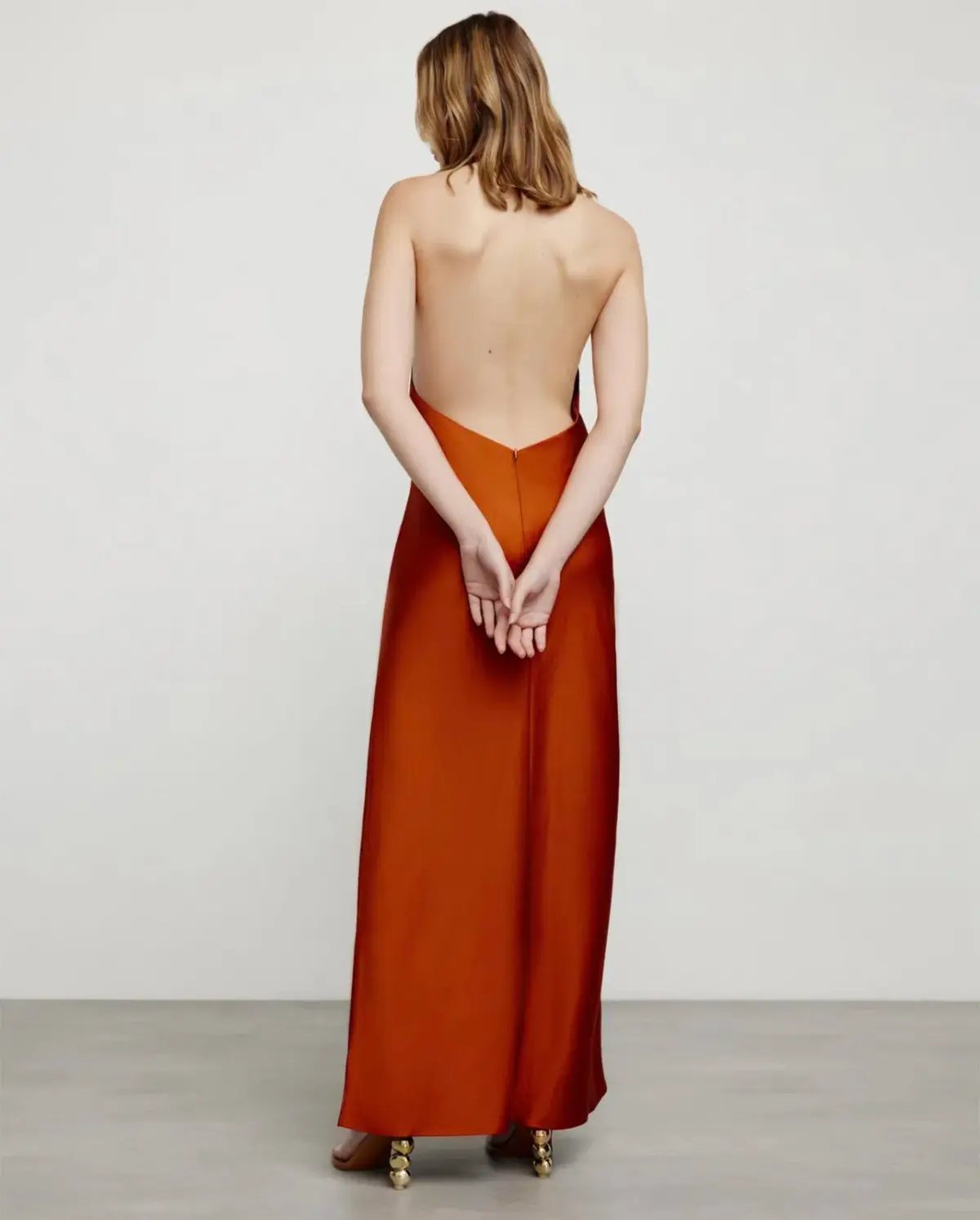 Significant Other Darcy Backless Dress Clay Size 8 photo 3