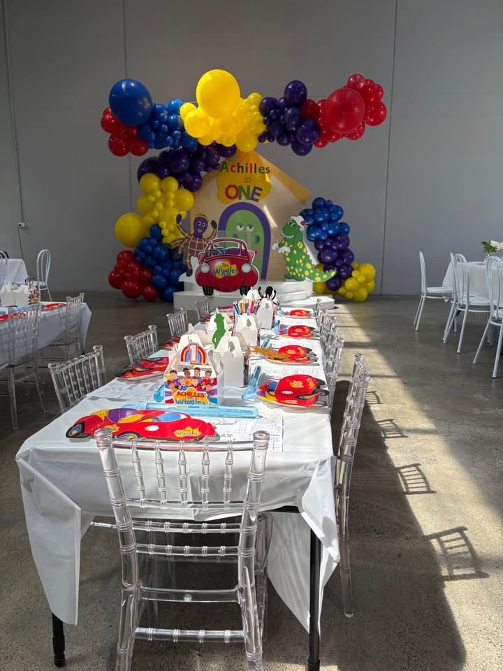 Kids party/event chairs and tables for hire- Tiffany chairs and folding trestle tables HIRE ONLY photo 5