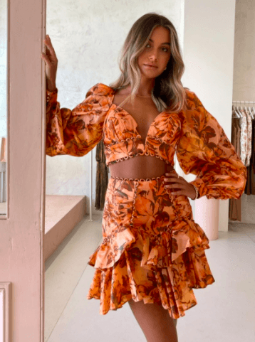Acler Chance Top Print Size 8 photo 4