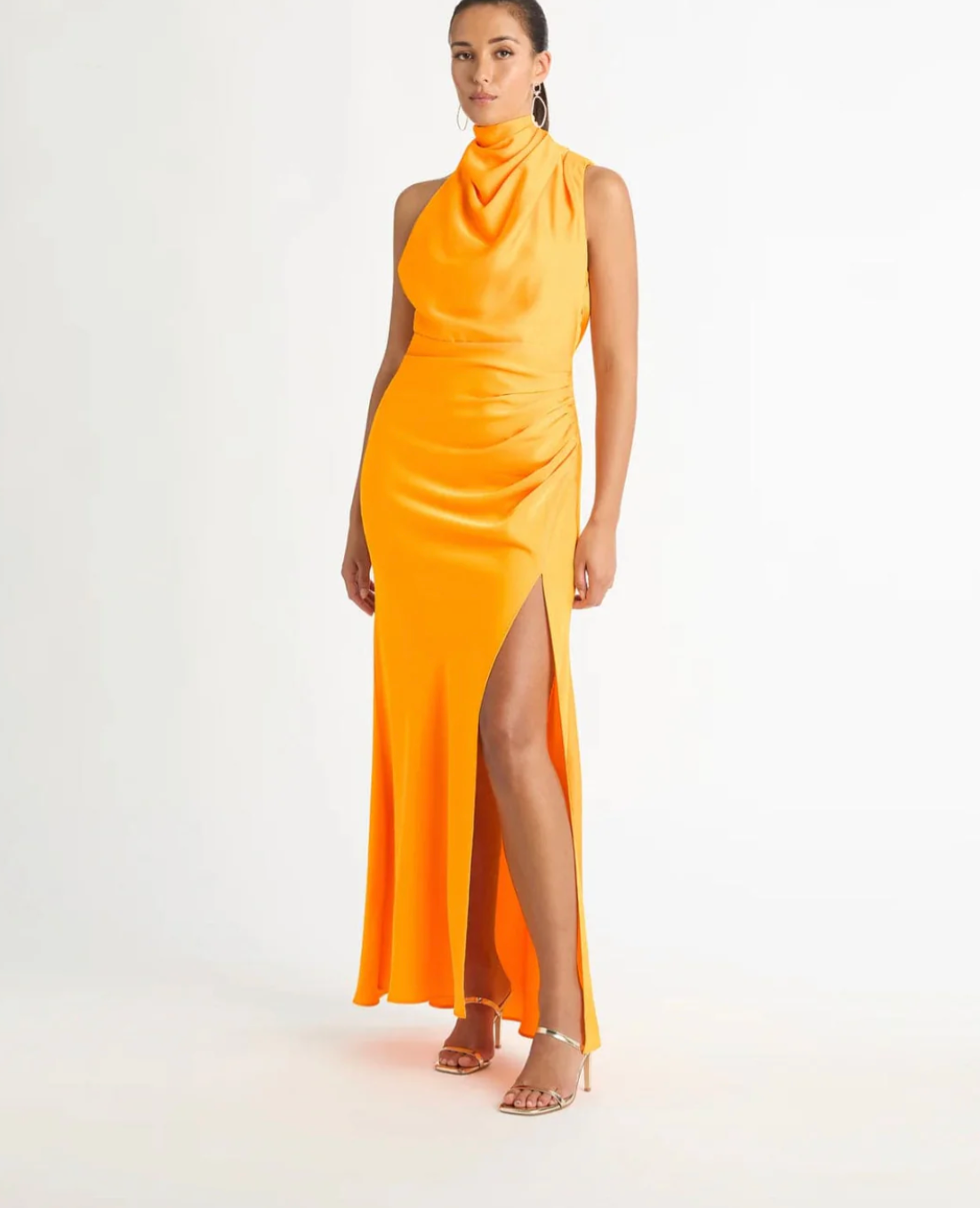 VENUS MAXI DRESS ORANGE BLUE photo 3