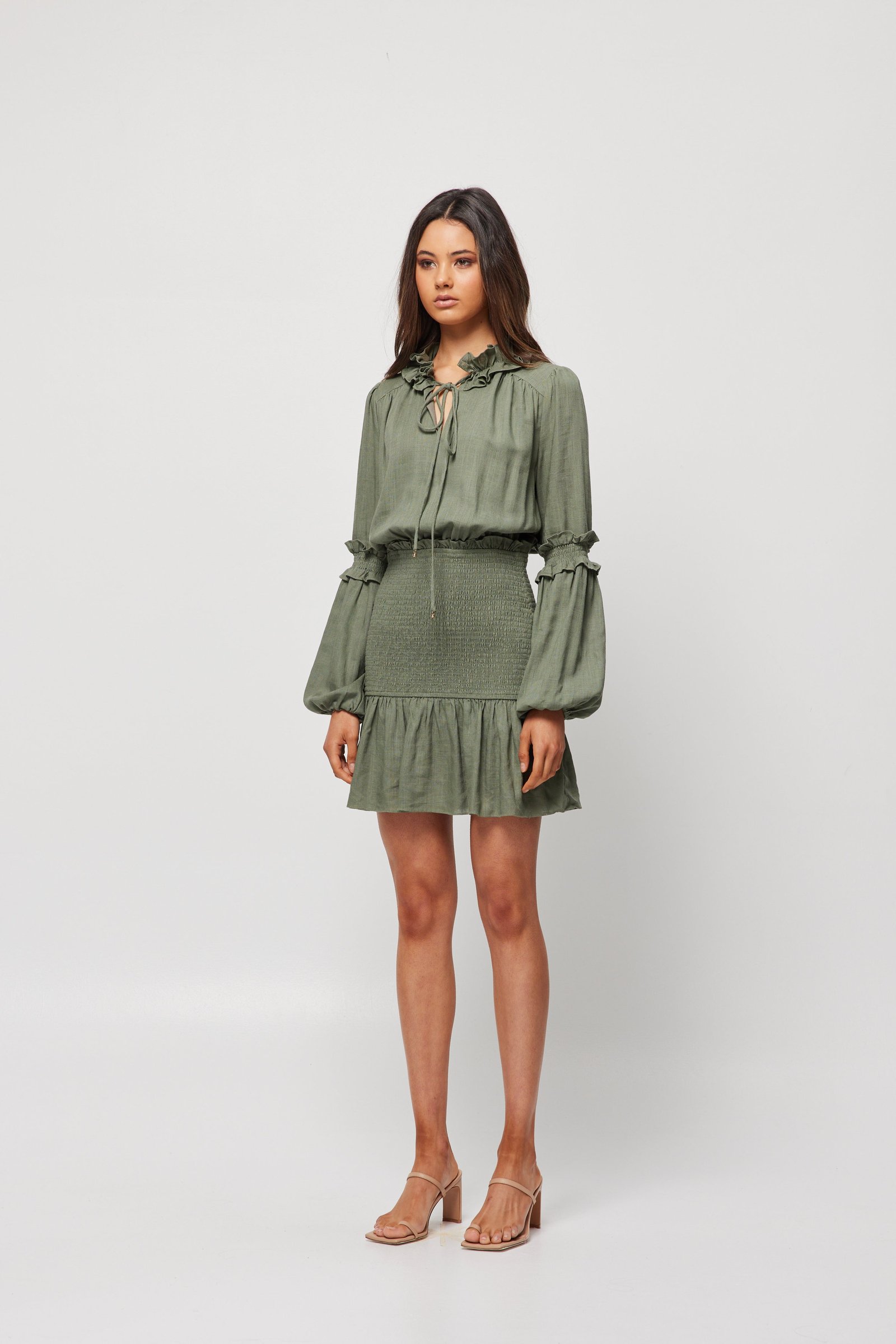 ELLIATT DEITY DRESS - OLIVE photo 3