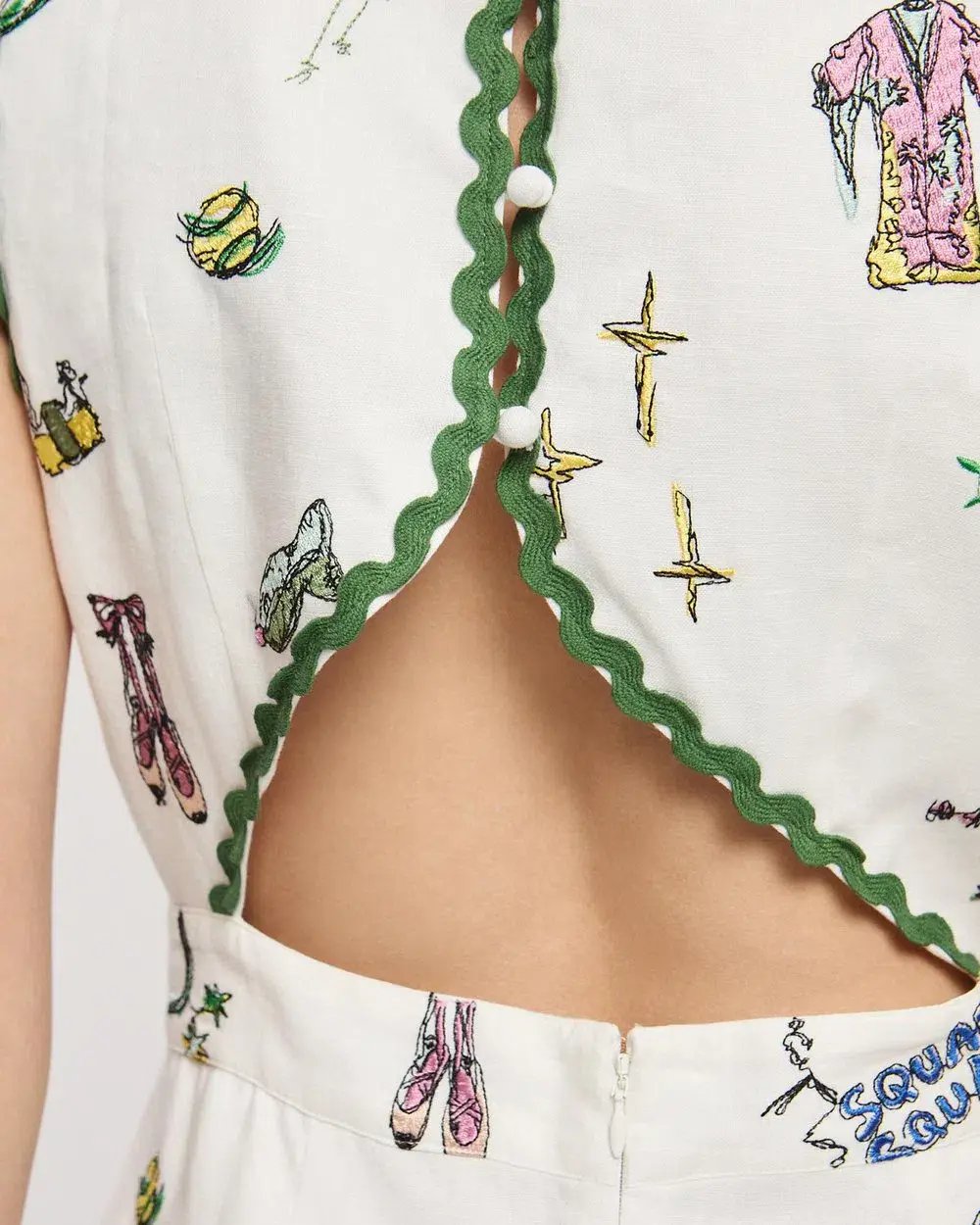Play Embroidered Midi Dress Size AU 10 photo 4