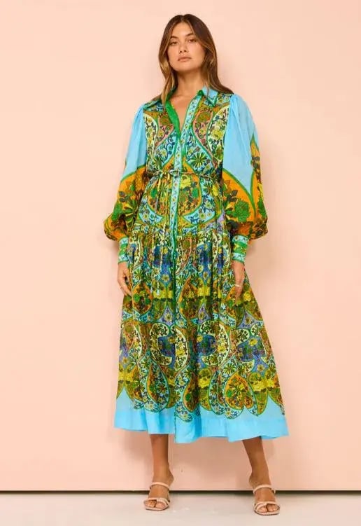 Alemais Sofie Shirtdress Multi Size 14 photo 4