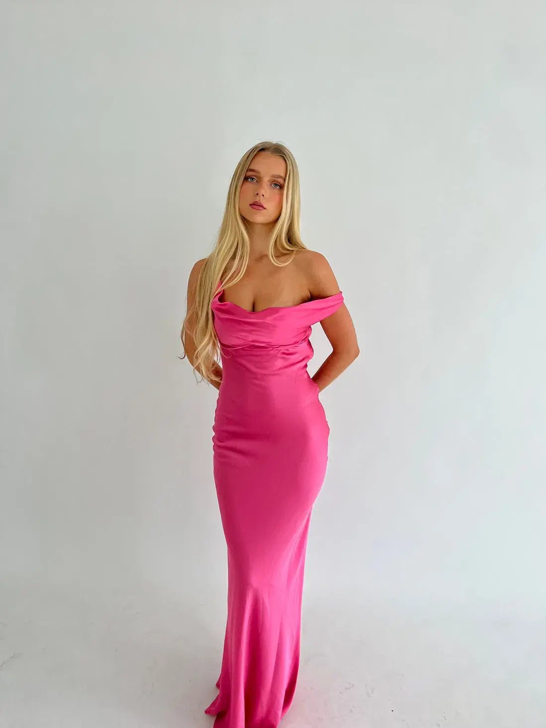 Natalie Rolt Monika Gown Neon Pink Size 1 / AU 8 photo 2