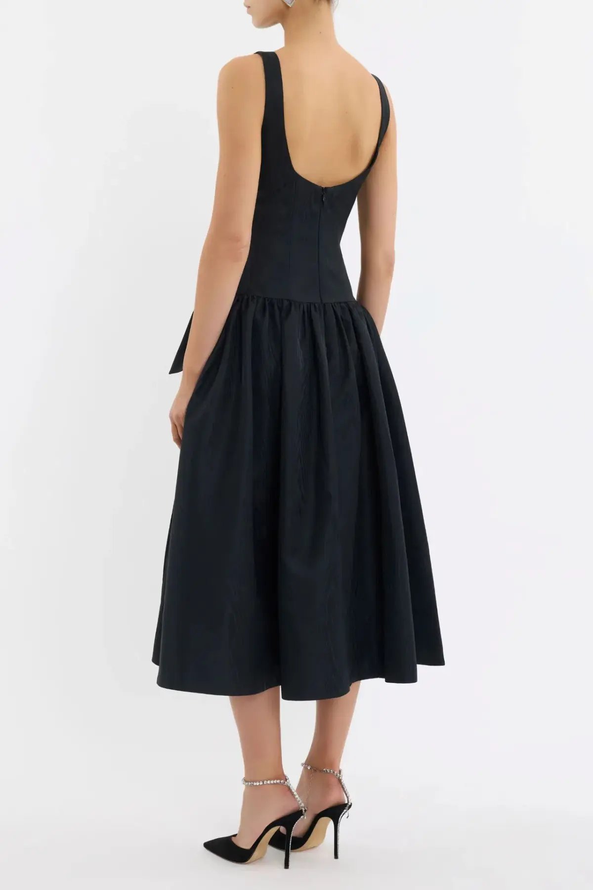 Rebecca Vallance Narcissa Midi Dress Black Size AU 8 photo 3