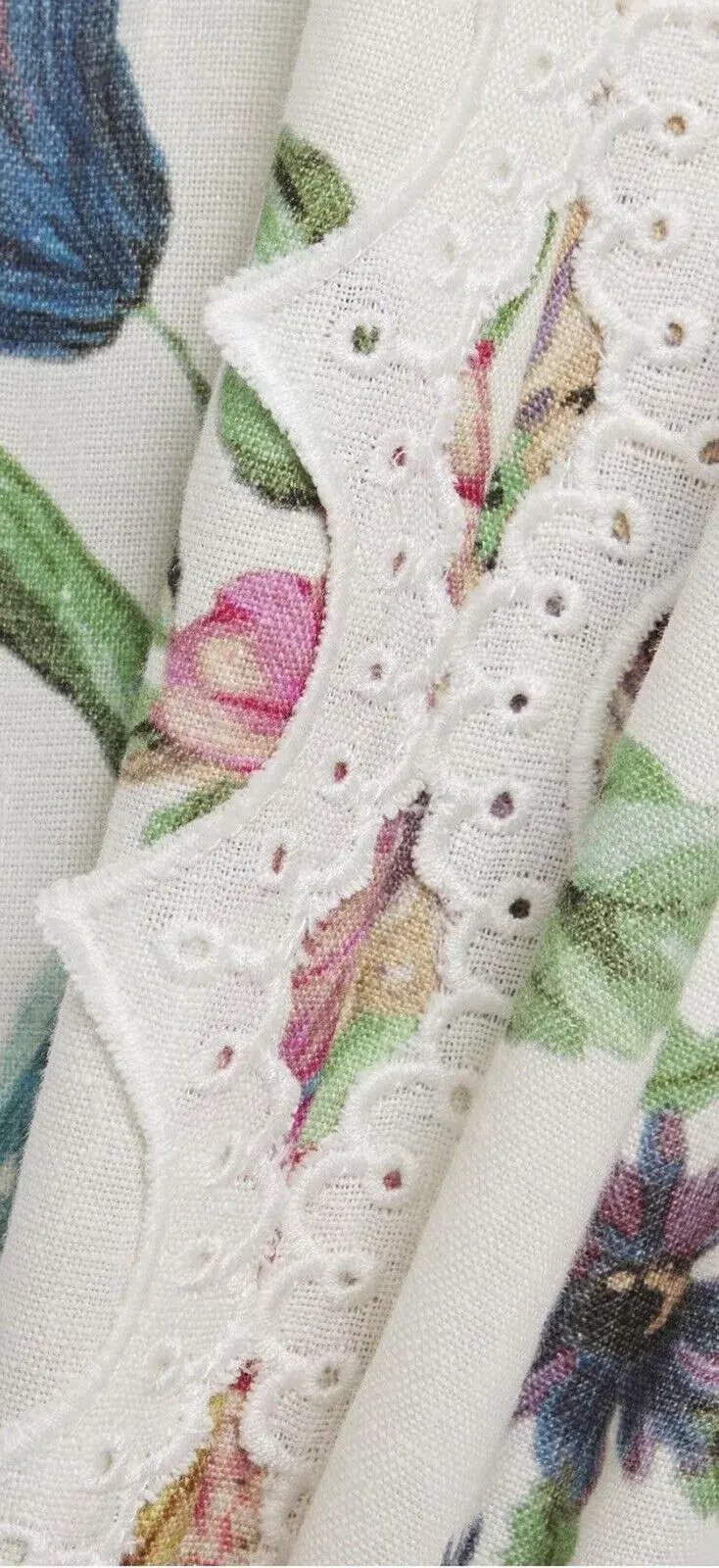Zimmermann Ninety-Six Cascade Halterneck Cream Floral Midi Dress Floral Size 0/ AU 8 photo 3