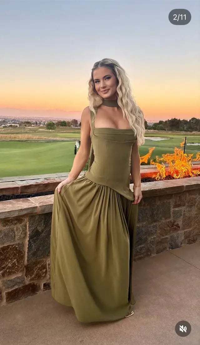 BABYBOO TULLULAH MAXI DRESS DEEP OLIVE SIZE S photo 7