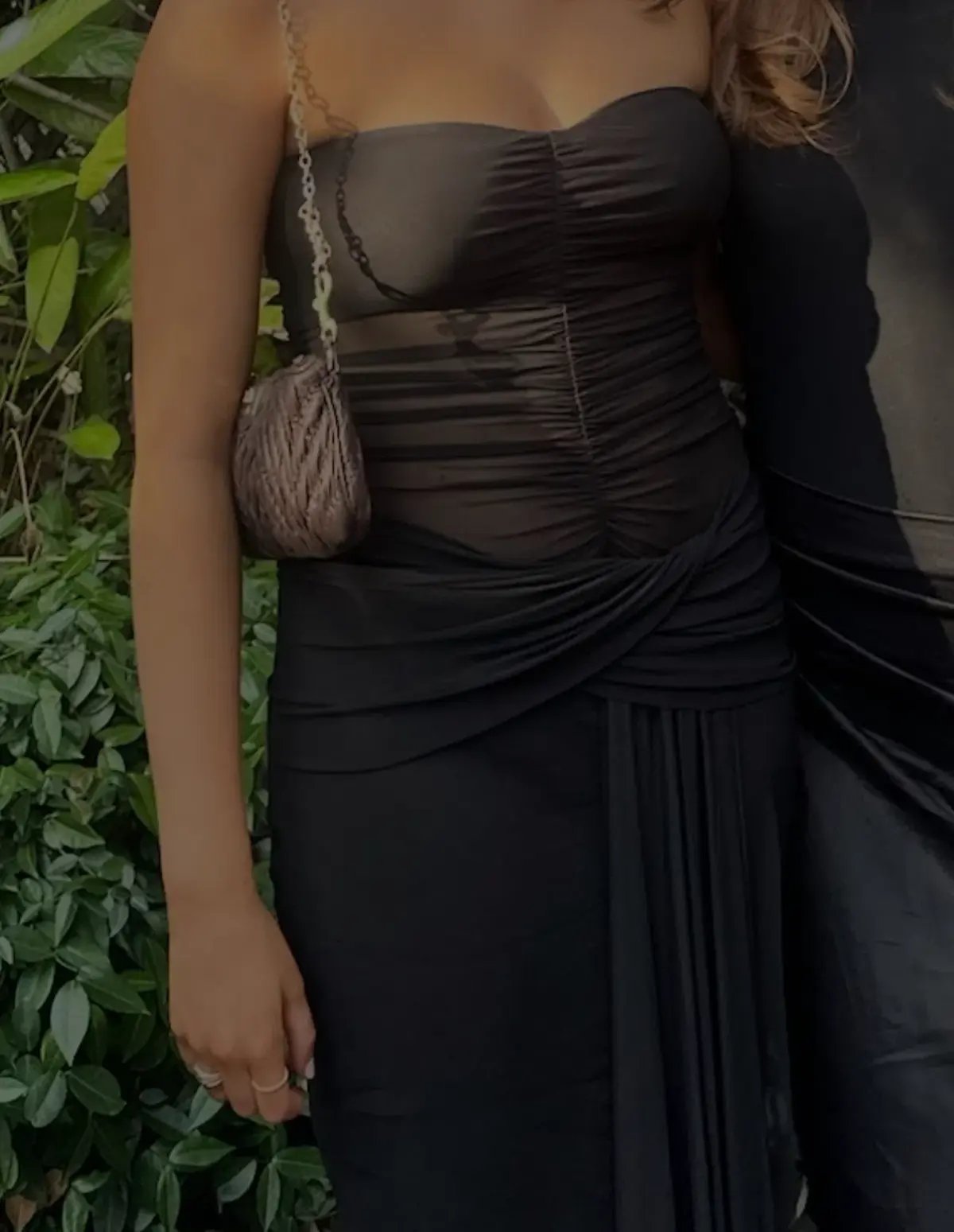 Bec & Bridge Noemi Strapless Dress in Black Size 8 photo 2
