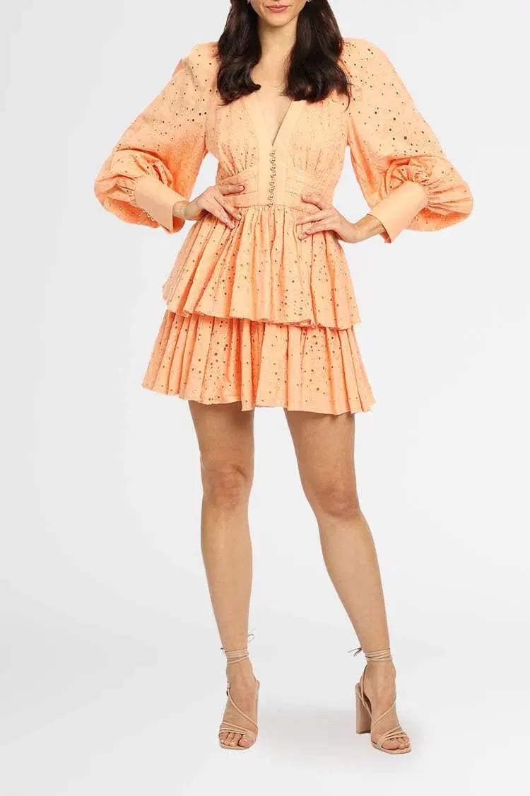 Acler Amelia Dress Orange Size 10 photo 4