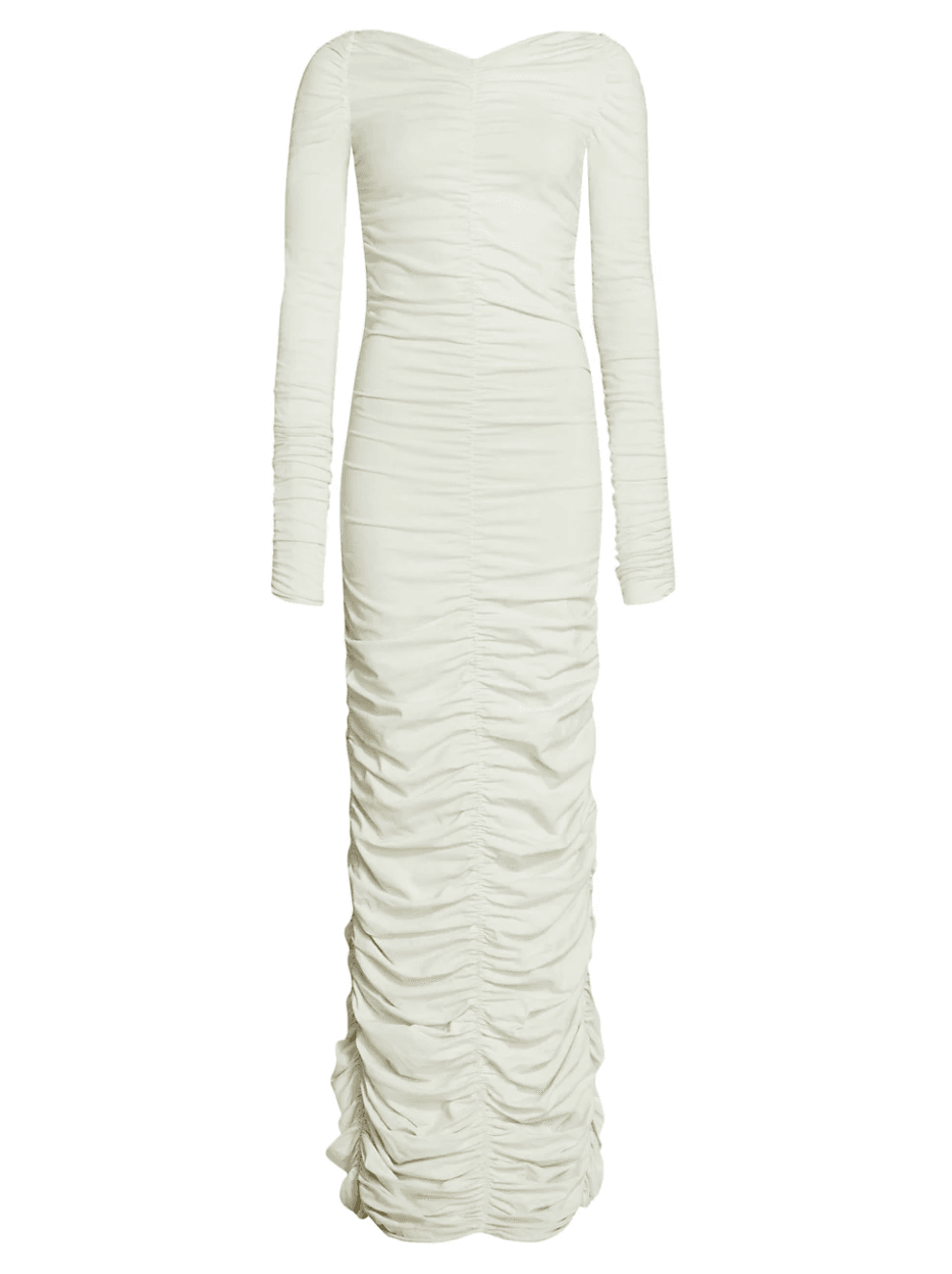 Khaite Lana Ruched Dress Ivory Size 8 photo 6