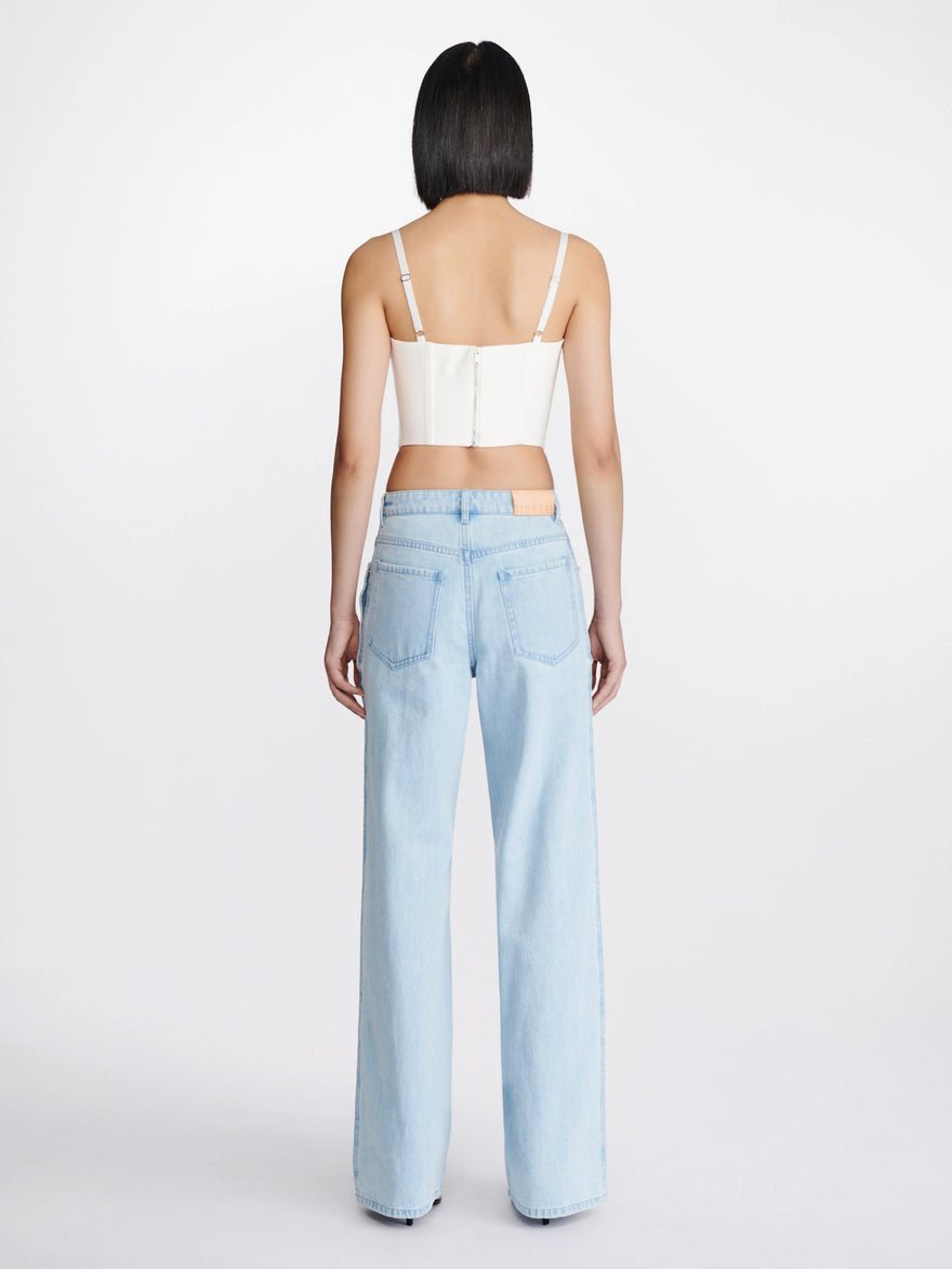 Dion Lee Lace Up Corset Top White photo 2