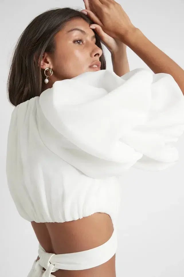Aje Impression Top White Size 8 photo 3