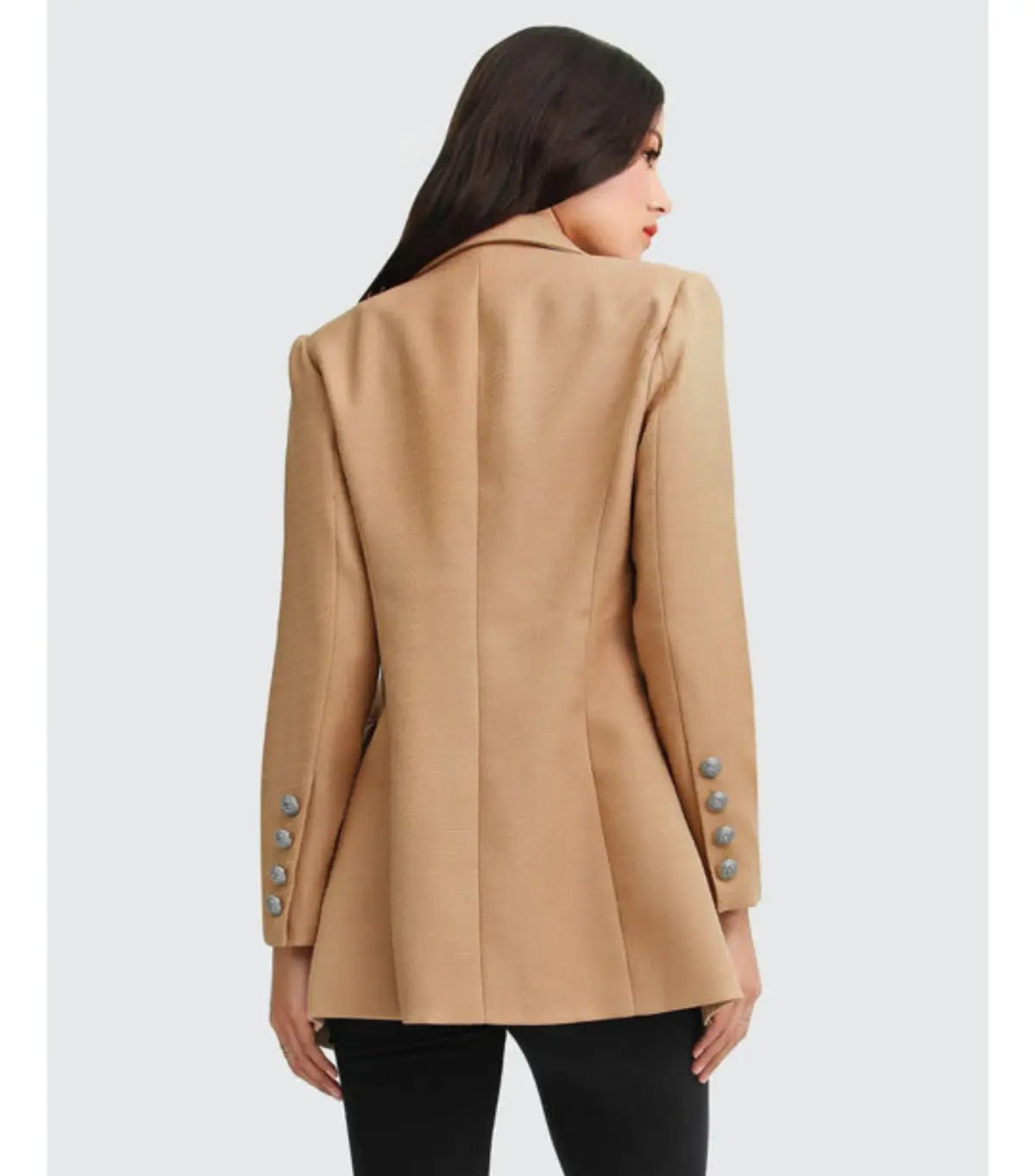 Belle & Bloom Princess Polina Textured Weave Blazer Camel Size S / AU 8 photo 4