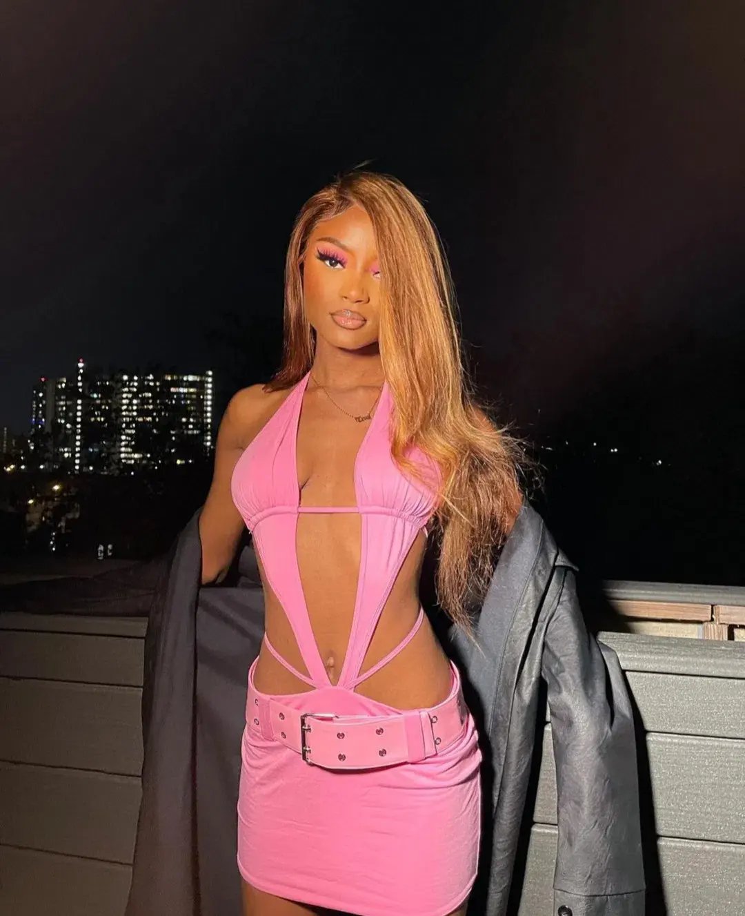 I AM GIA Luira Mini Dress Pink Size 6 photo 4