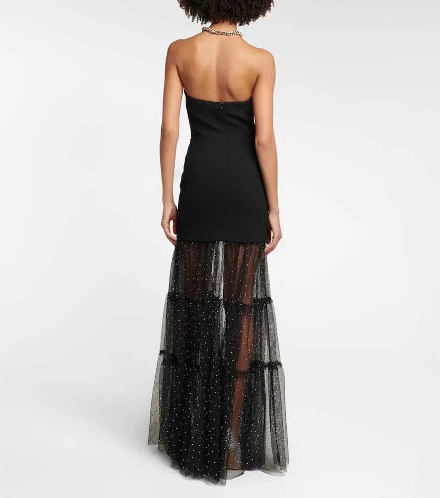Rebecca Vallance Alyssa Strapless Gown Black Size 12 photo 2