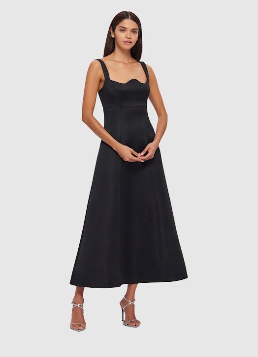 Leo Lin Odette Midi Dress - Black photo 2