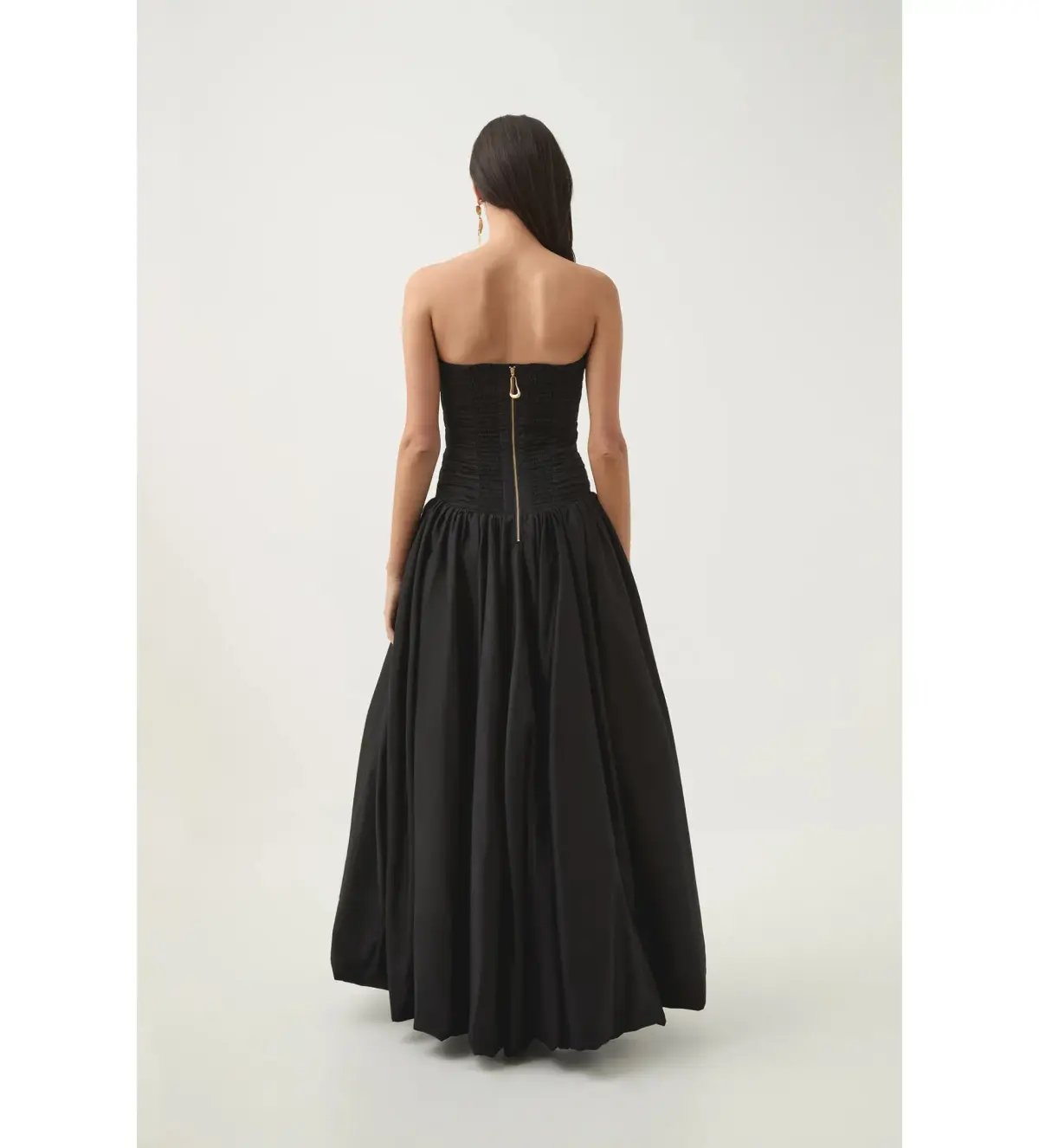Aje Violette Bubble Hem Maxi Dress in Black Size AU 8 photo 5